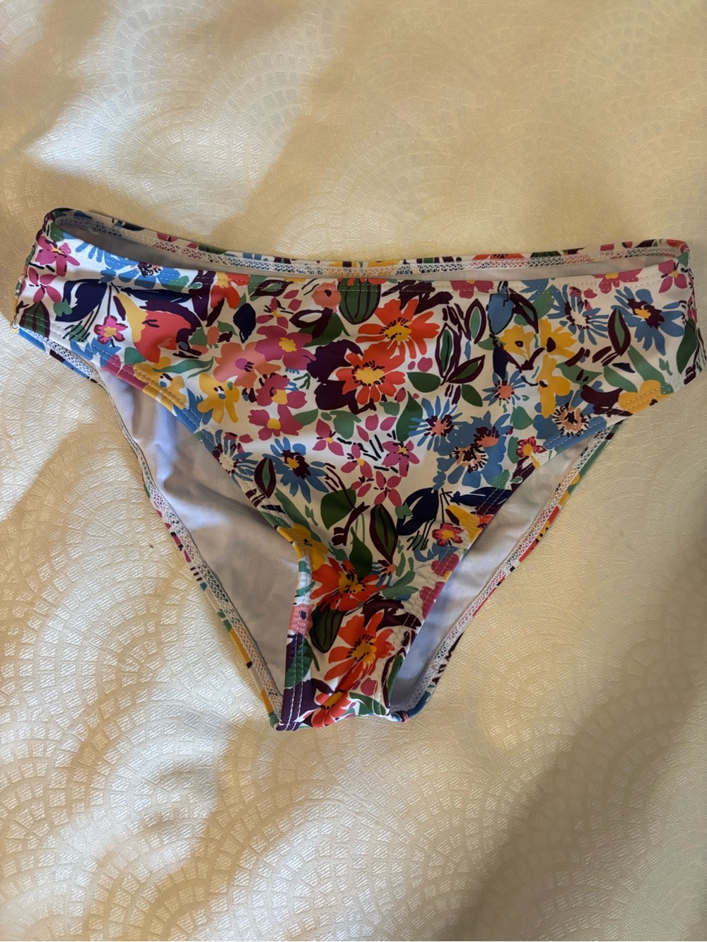 Floral Print Girls' Bikini Bottoms - Multicolor
